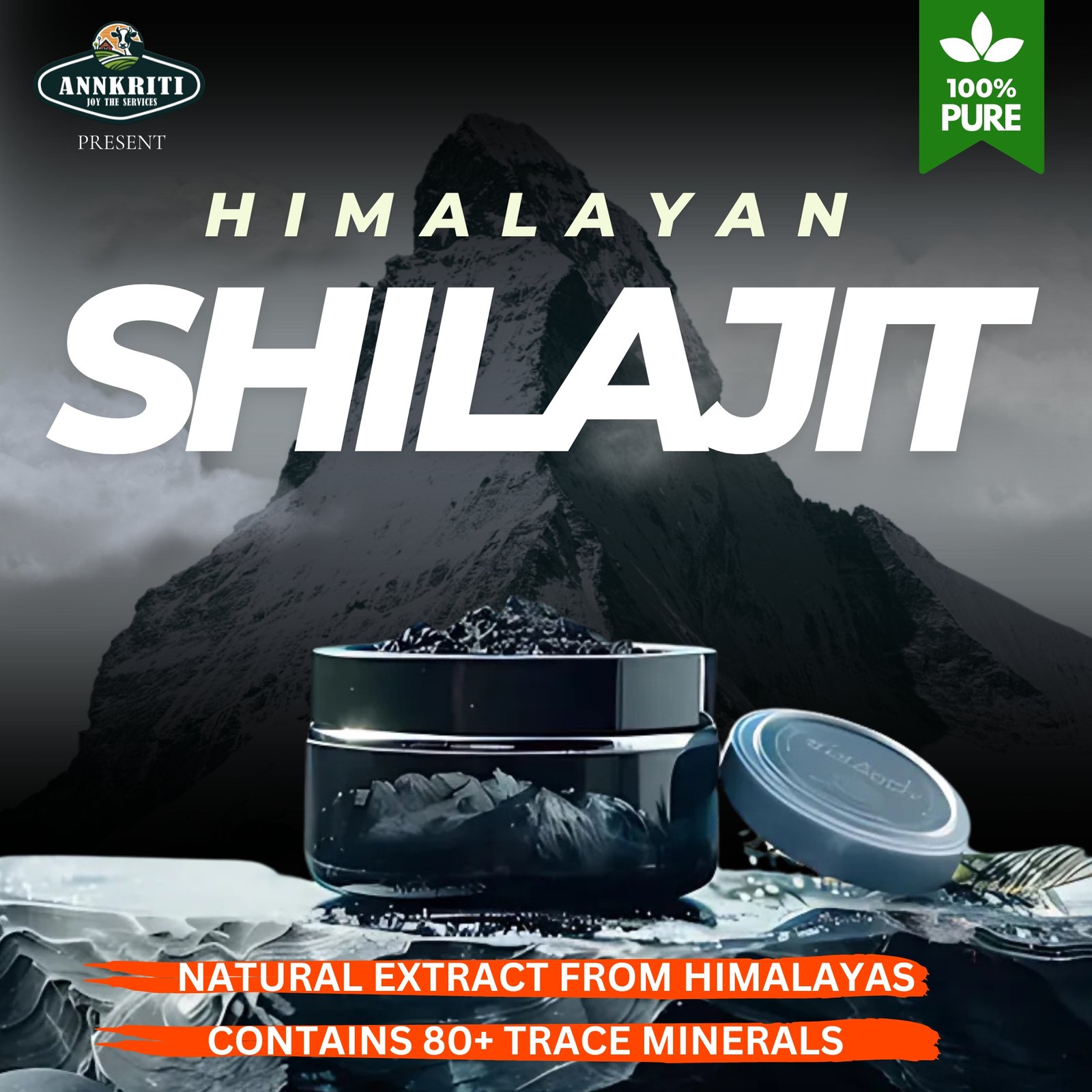 Pure Himalayan Shilajit resin by Kesarishalya Industries