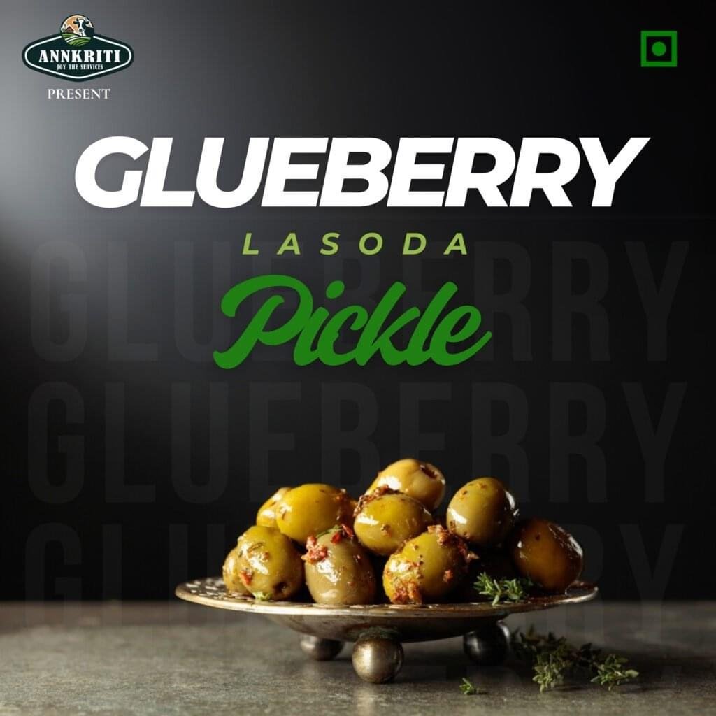 Jar of Glue berry (Lasoda) pickle by Kesarishalya Industries