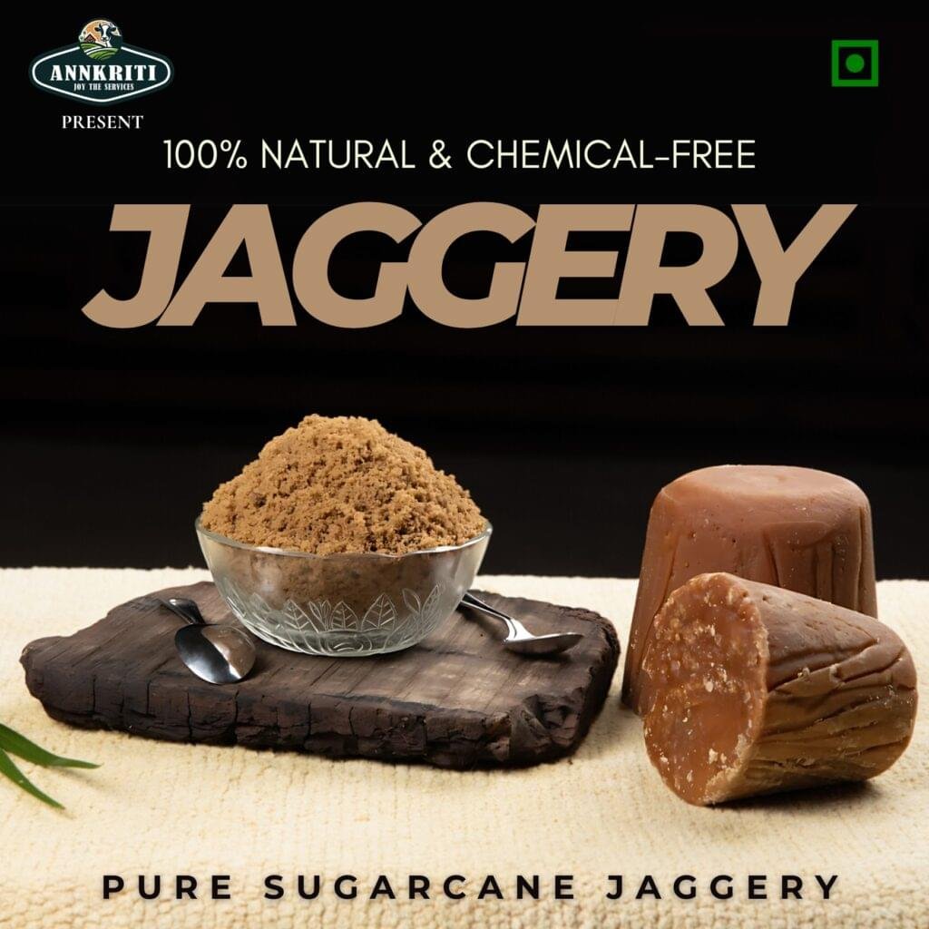 Organic jaggery (gud) blocks by Kesarishalya Industries